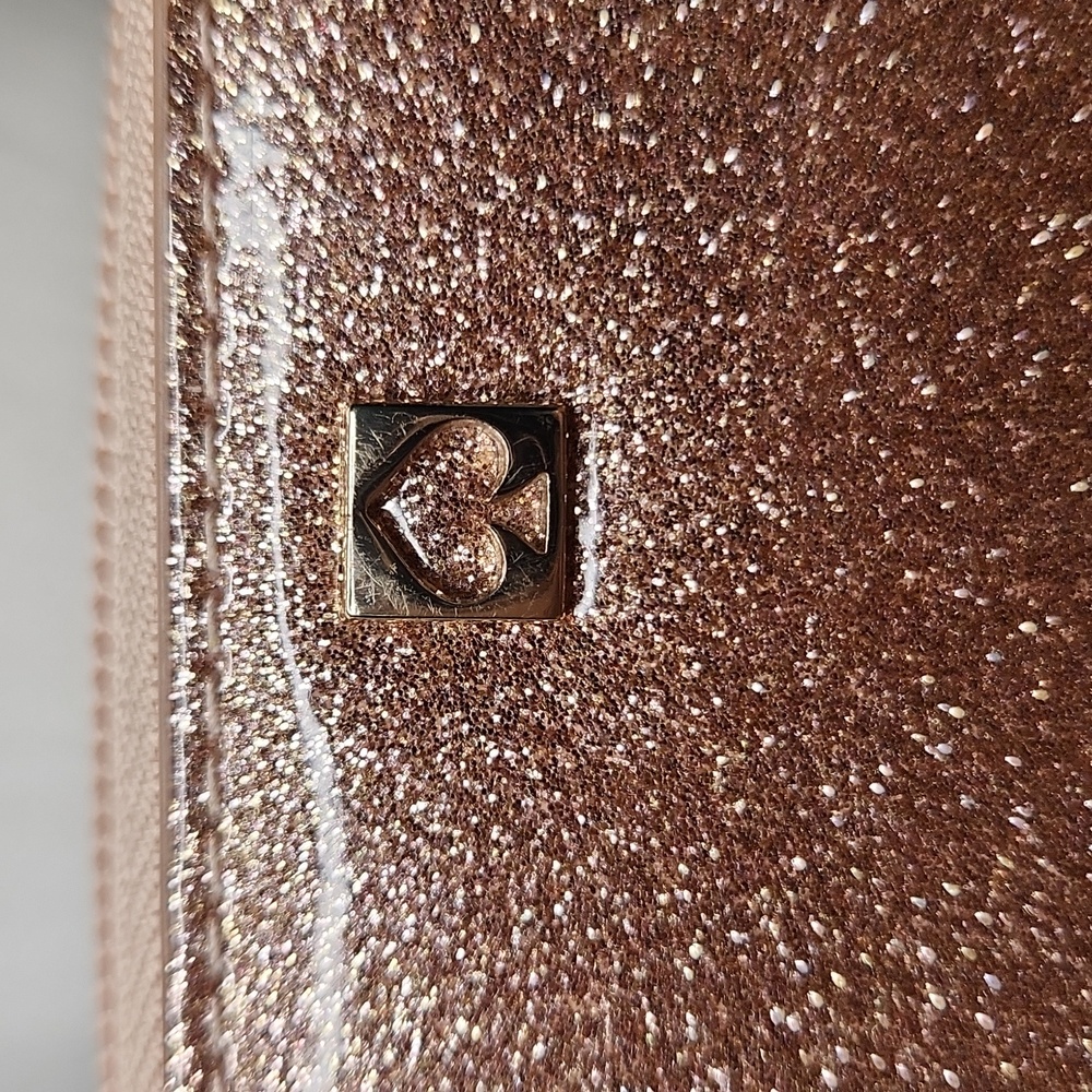 Kate Spade New York Mavis Street Neda Pink Glittery Long Wallet - Picture 3 of 9
